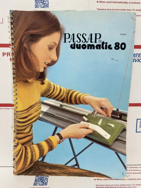 Passap Duomatic 80 Manual Y Otros Libros Para Máquina De Tejer