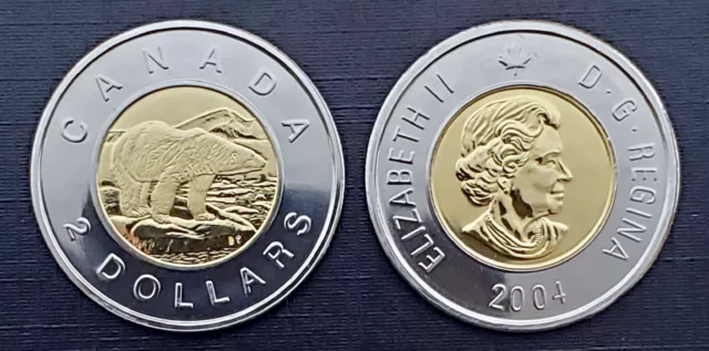 Canada 2004 Regular Proof Like Toonie!!