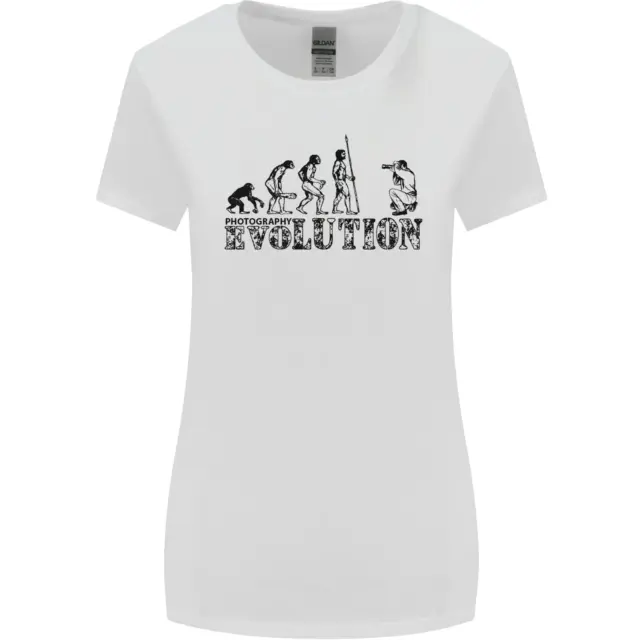 Evolution Photographer Funny Photography Womens Wider Cut T-Shirt