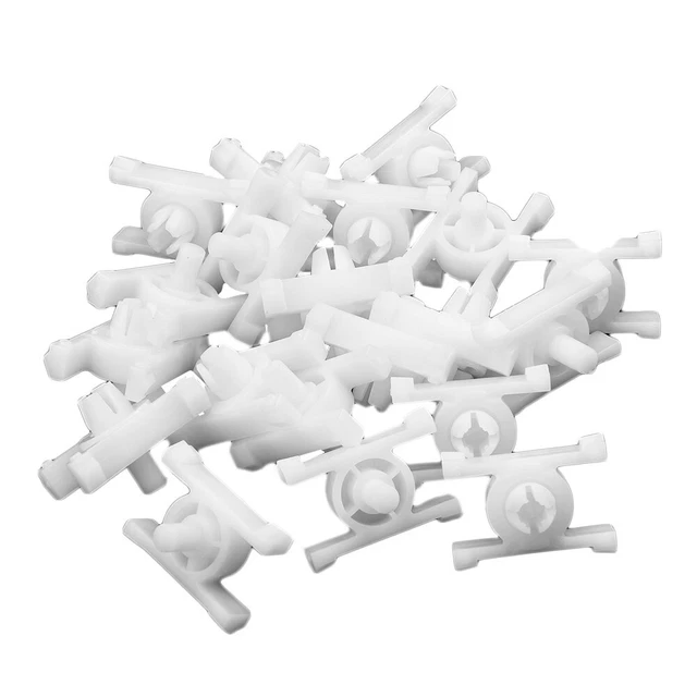For Set Of 12 For E10 E21 E30 Rocker Panel Door Exterior Molding Clip OEM