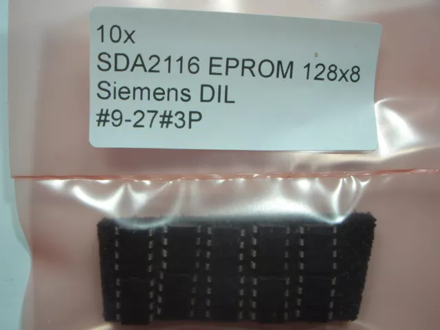 10x SDA2116 EPROM 128x8 Siemens DIL #9-27#3P