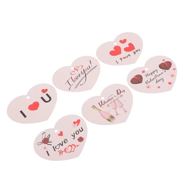 120 piezas Tarjeta de San Valentín Fiesta Para Colgar Regalo Fino