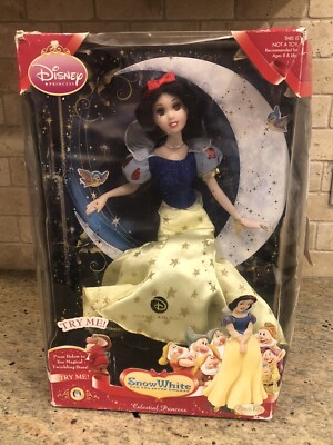 Disney Snow White Celestial Princess Porcelain Doll Brass Key Keepsakes NIB 2009