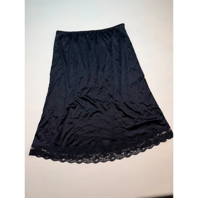Jupon Nylon Vintage à Volants Des Années 70 - Taille 38 - Neuf Avec étiquettes
