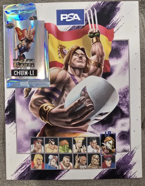 PSA MAGAZINE STREET Fighter 2 VEGA + SEALED Promo Pack Card