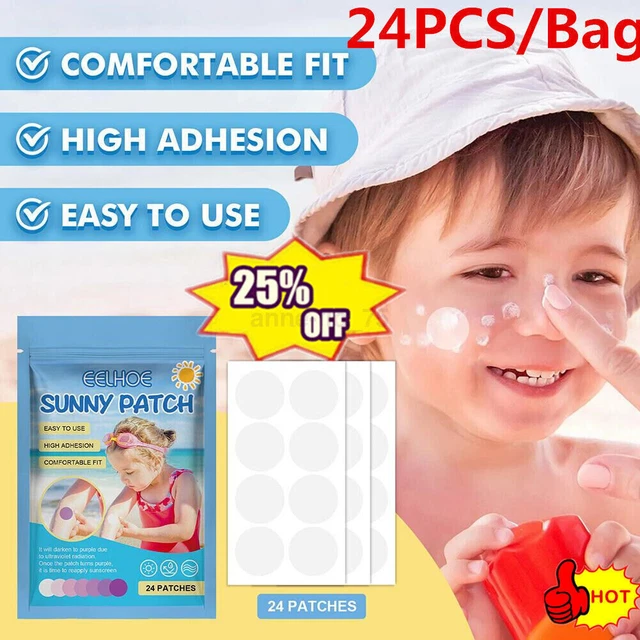 Hot New UV Sun Stickers Sunscreen, UV Patches With UV Detection For Adults Kids
