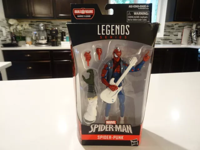 NEW Hasbro Marvel Legends SPIDER PUNK Spider-man Action Figure : LIZARD BAF