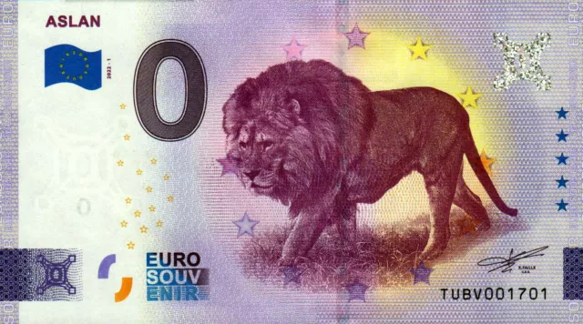 Null Euro Schein - 0 Euro Schein - Türkei - Aslan 2022-1