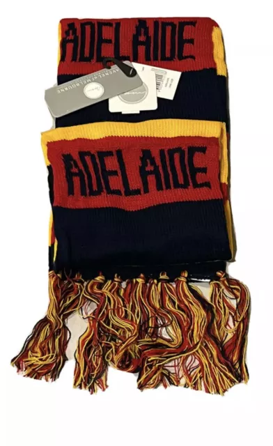 New Adelaide Crows footy scarf Scarves AFL Team tri colour Avenel