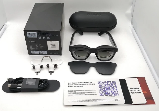 ユ*ジ様 未開封　nreal air NR-7100RGL XREAL (Nreal) Air Glasses Black AR VR Smart Glasses NRｰ