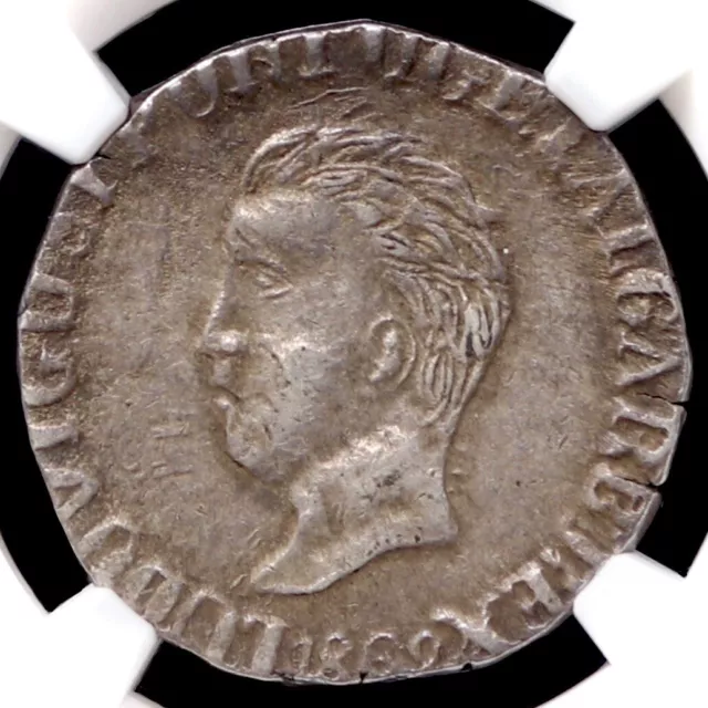 Indien-Portugiesisch, Goa. Ludwig I., Rupie (600 Reis) 1869. NGC gekapselt.