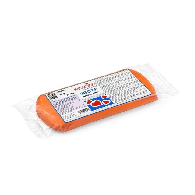 Pasta di Zucchero Top Saracino da Copertura Arancione 500gr Gluten Free
