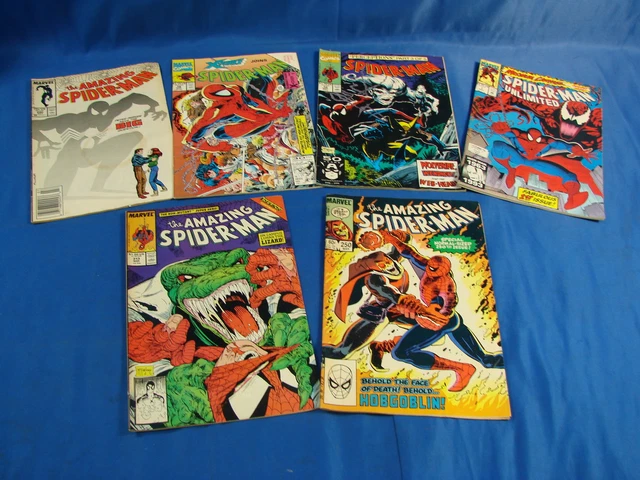 5 Lot VTG The Amazing Spiderman Marvel Comic Book Maximum Carnage