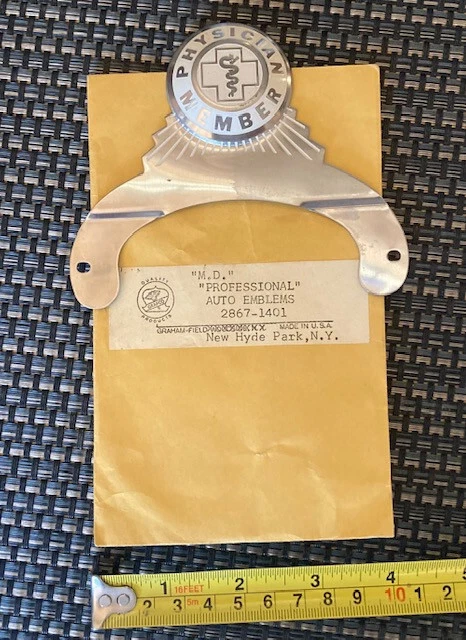AAA American Automobile Association license plate attachment PHYSICIAN & envelop 2