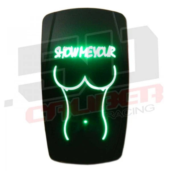 On/Off Rocker Green Switch for Can Am eCommander Polaris RANGER Diesel ATV UTV