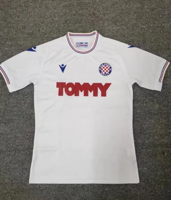 Hajduk Split Training Jersey Football Shirt White Macron Polyester Mens M
