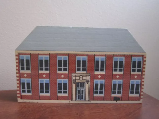 St. Mary School Wooster Ohio Cat's Meow Village Wood Block '89