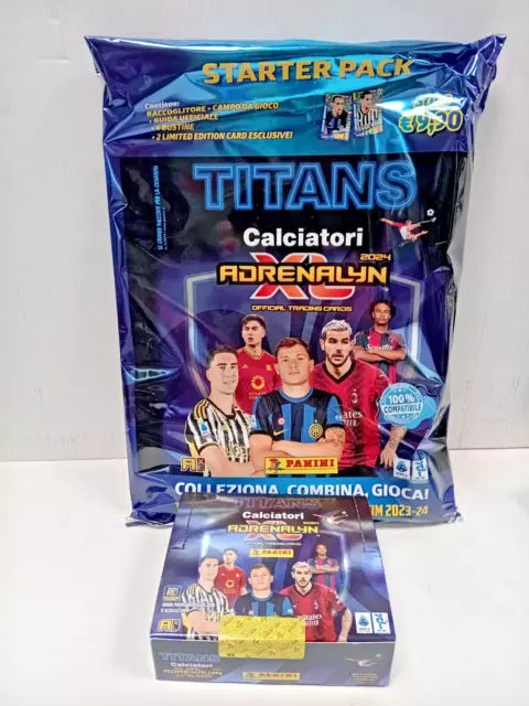 Fotoalbum Adrenalyn Titans 2024 Fußballer Starter Pack + Box 24 Beutel Card