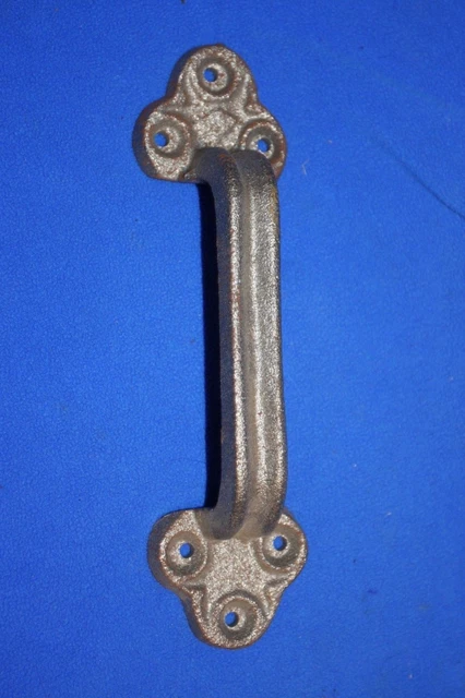 Large Decorative Cast Iron Door Pull, Early Americana, Gate Pull, 8 7/8", HW-33