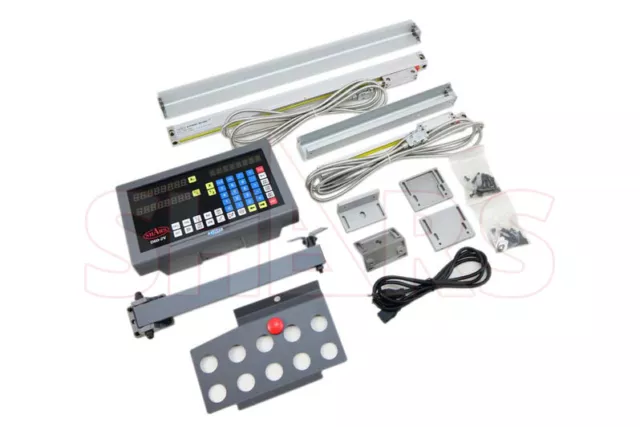 Shars .0002" XY 2AXIS DRO DIGITAL READOUT GLASS LINEAR MILLING SYSTEM PACKAGE R]