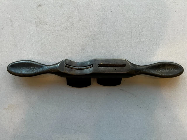Vintage Stanley Double Spoke Shave Plane with Straight and Curved Blades