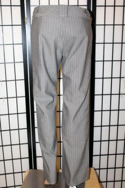 GAP Women's Size 2R Gray Striped Wool Blend Stretch Dress Pants 30" Inseam EUC