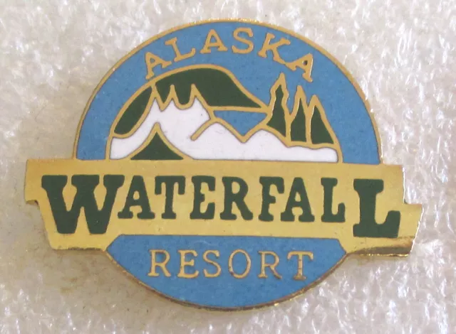 WATERFALL RESORT FISHING Lodge - Ketchikan, Alaska Souvenir Lapel