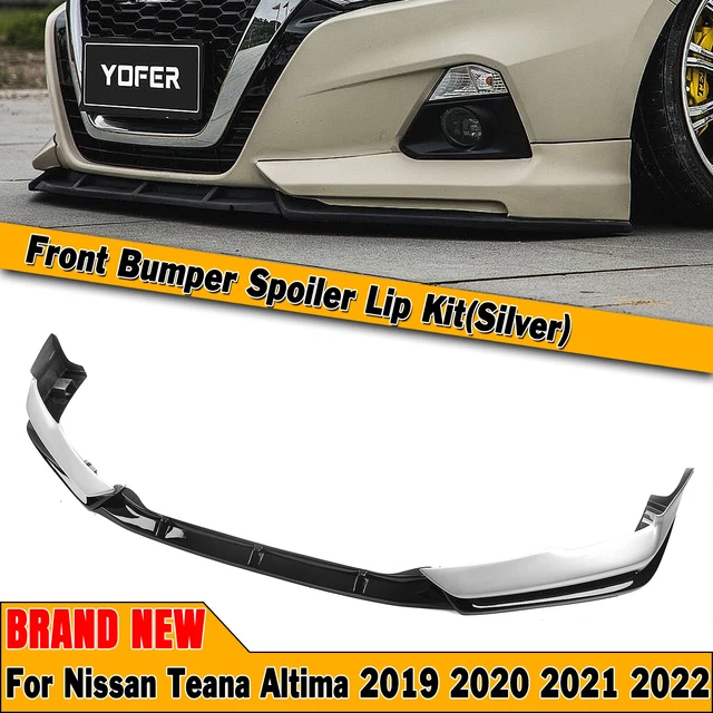 Silver Front Bumper Spoiler Lip Kit Splitter For Nissan Altima 2019-2022 YOFER