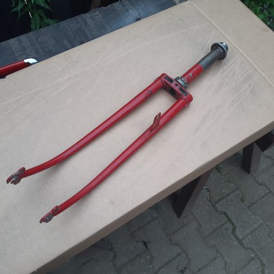 ddr rundscheidengabel 1 zoll stahl fahrrad-gabel 28 mifa