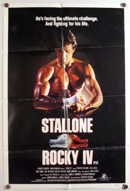 ROCKY IV Sylvester Stallone Dolph Lundgren BOXING CLASSIC AUS 1SHT 1985