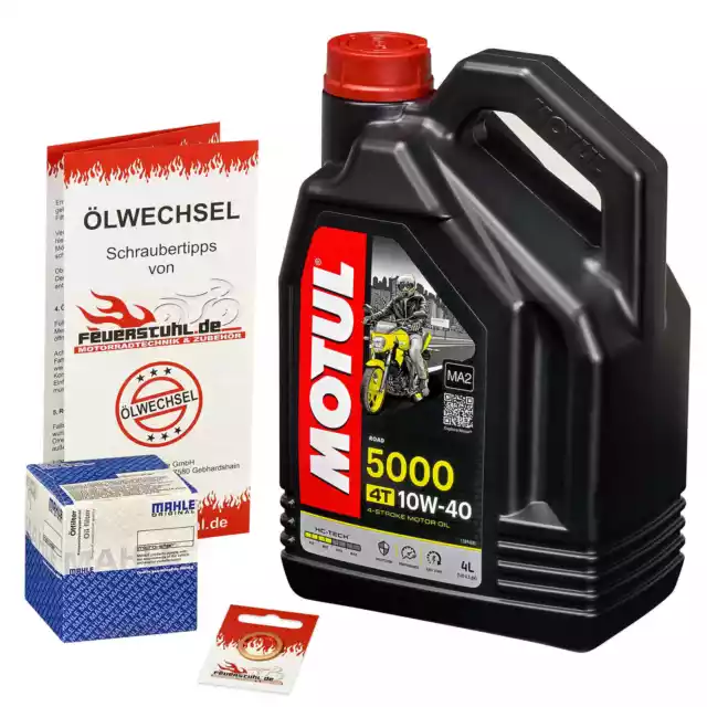 Suzuki GSF 1200 Bandit /S, 96-06, GV75A A9 CB, Motul 10w40 Öl, Mahle Ölfilter