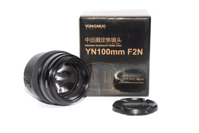 YONGNUO YN100mm F2N, Nikon Mount, Telephoto Prime Lens