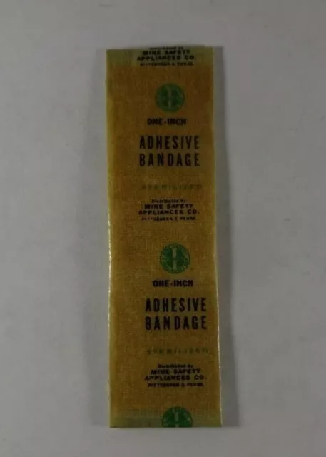 Vintage 1-Inch Adhesive Bandage Mine Safety Appliances Co Pittsburgh PA USA
