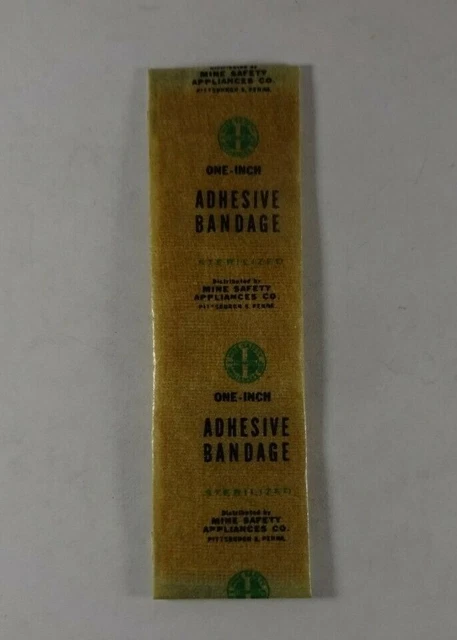 Vintage 1-Inch Adhesive Bandage Mine Safety Appliances Co Pittsburgh PA USA