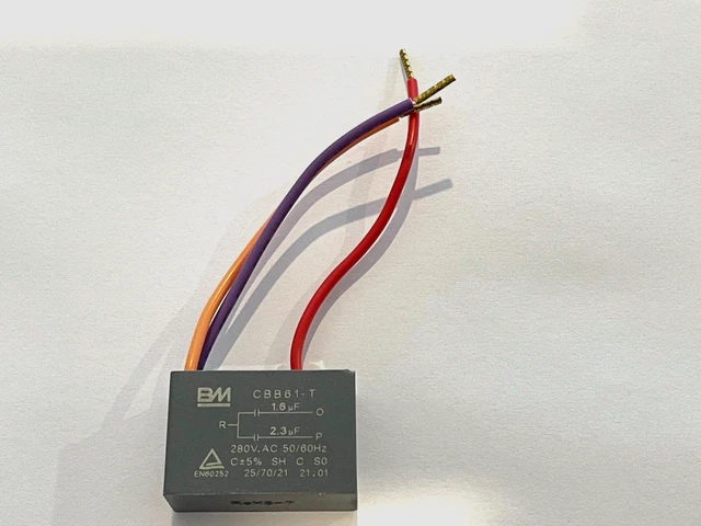 GENUINE CLIPSAL CEILING Fan three wires speed capacitor 1.6uf + 2.3uf