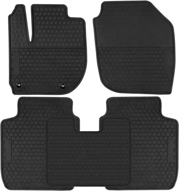 For 2015-2020 Honda Fit Floor Mats - All-Weather Rubber Liners - Custom Fit