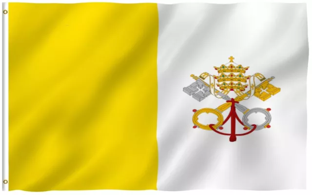 3X5 Vatican City Flag Pope Catholic Papal Banner 100D