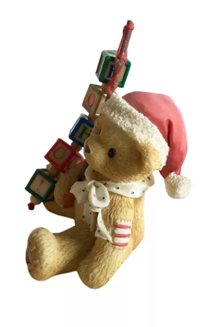 Cherished Teddies Holden "Catchin' The Holiday Spirit" 2.5 Inch Figurine 1996 2