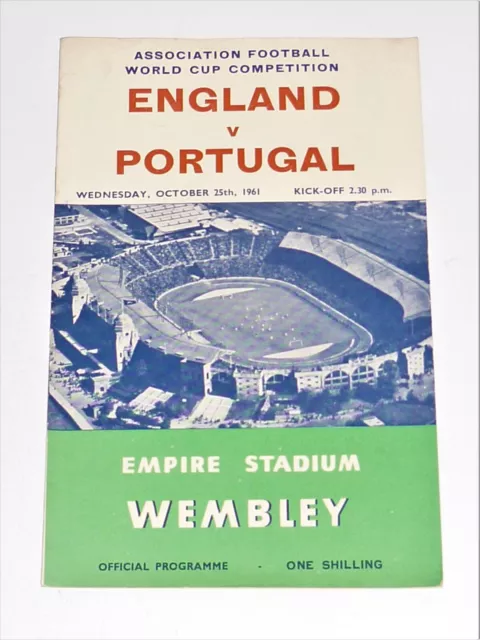 1961 World Cup Qualifier***ENGLAND V PORTUGAL***25th October 1961