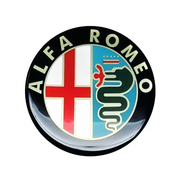 Adesivo Alfa Romeo 3D Ufficiale Logo Old 45 mm