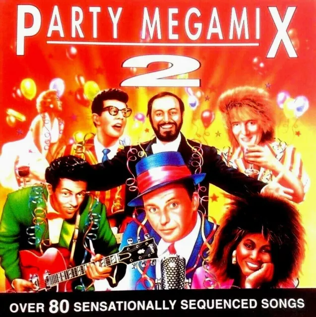 Party Megamix Vol 2 - 1X Cd 60S 70S 80S Disco Motown Rock N Roll Mobile Disco Dj