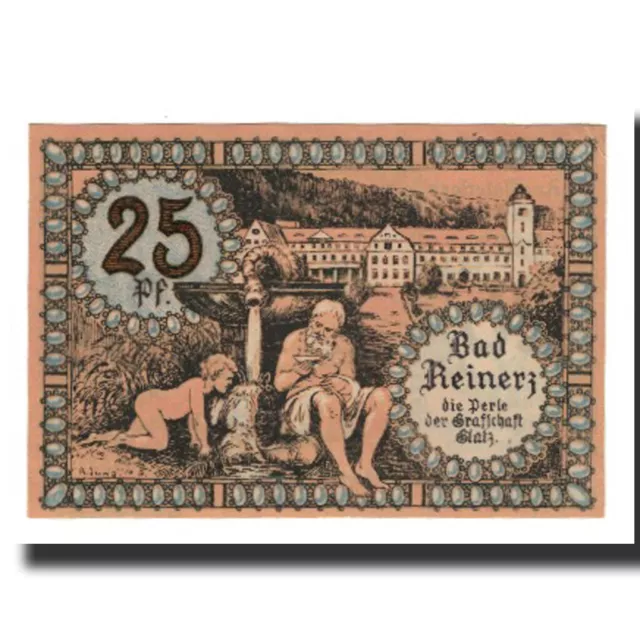 [#320471] Banknote, Germany, Reinerz, Bad Stadt, 25 Pfennig, personnage, 1921, 1