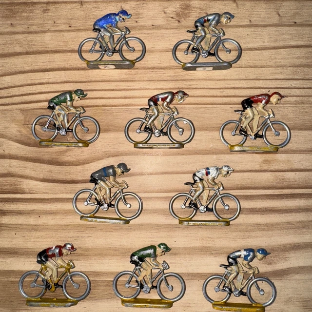 Lot De 3 Figurines Coureurs Cyclistes Tour De France Alu Cofalu 1/32, équipe France