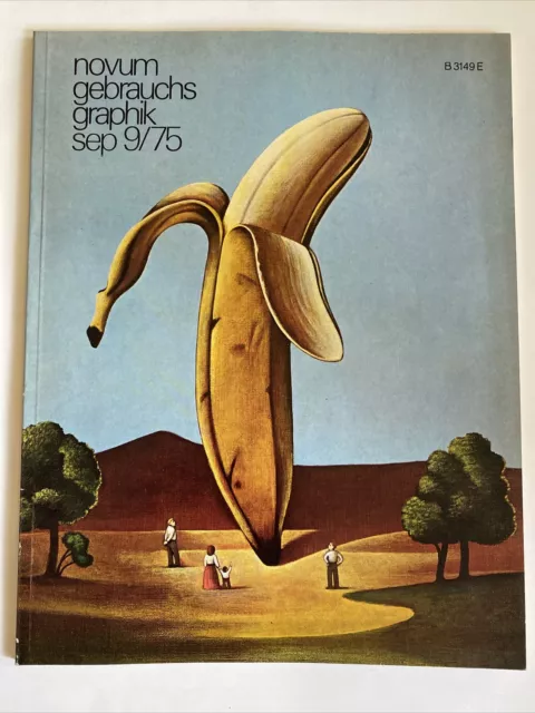 Novum Gebrauchsgraphik International Advertising Art Magazine September 1975