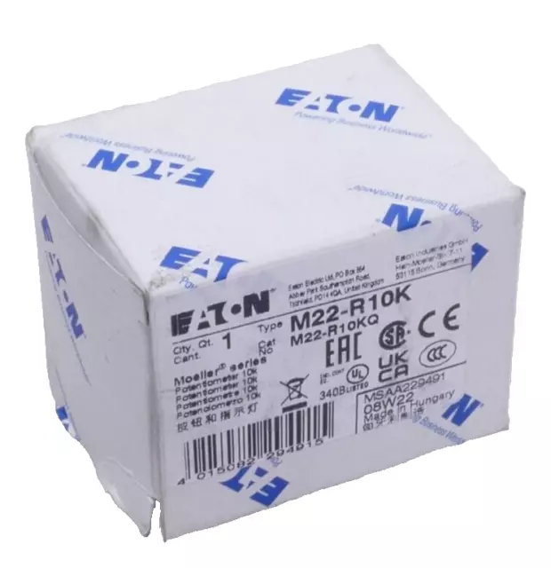 Eaton Moeller 229491 10k Potentiometer | M22-R10K | M22-R10KQ