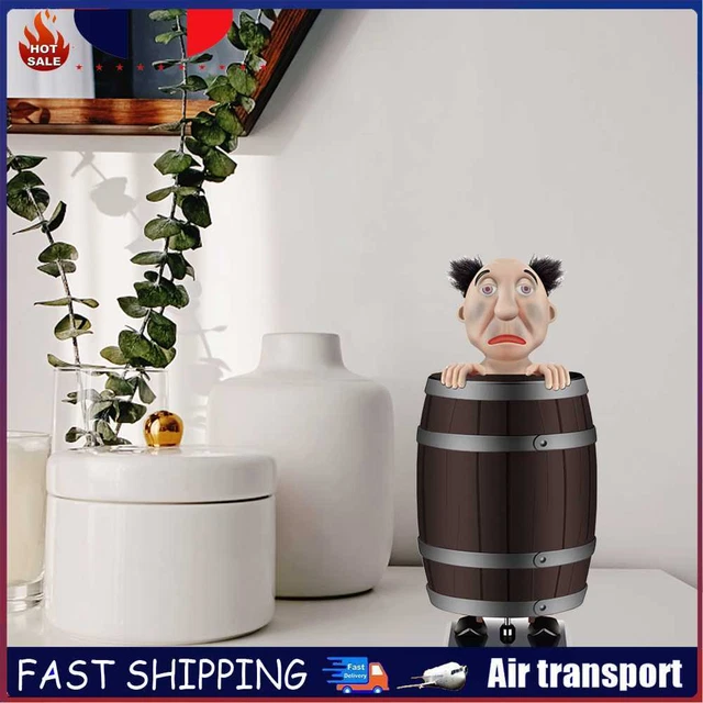 Cigarette Box Reusable Wooden Barrel Cigarette for Father Boyfriend Husband Gift