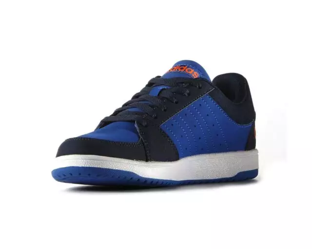 ADIDAS NEO HOOPS VS 6UK 39.3Eu Low Trainers Black White BNIB Kids