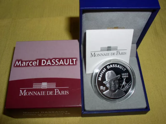 Frankreich  10 Euro Silber 2010 PP  Marcel Dassault - Mirage