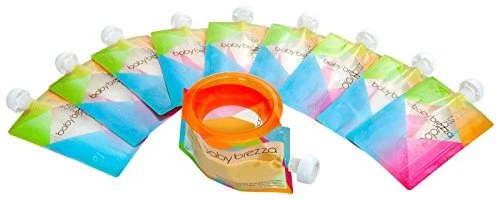 Reusable Baby Food Storage Pouches, 10 Pack 7oz - Make Organic Food Puree for