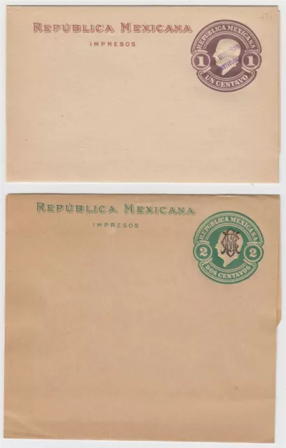 Mexico 1914-16 Ps Revolution Issues 2 Wrappers & 4 Envelopes Unused & Used